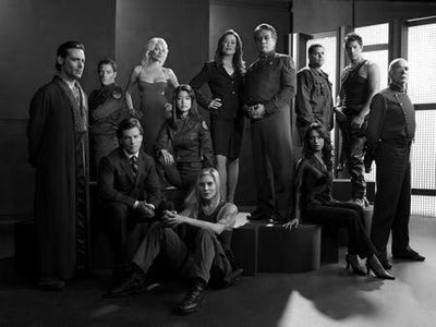 Battlestar Galactica poster tin Metal Print Wall Art