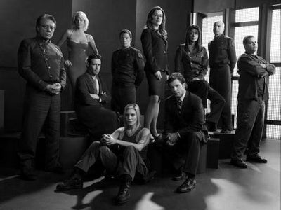 Battlestar Galactica poster tin Metal Print Wall Art