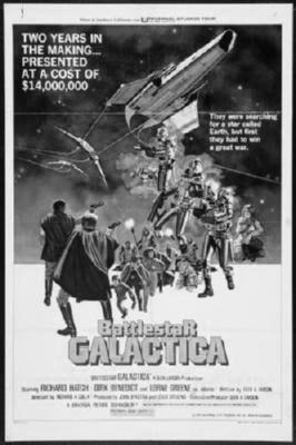 Battlestar Galactica Poster Black and White Poster 27"x40" The Poster Depot