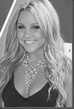 Amanda Bynes Metal Poster Print 8in x 12in 12"x16" Black and White The Poster Depot