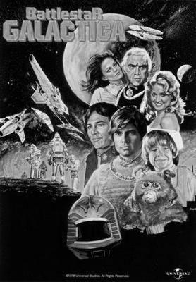 Battlestar Galactica Poster Black and White Poster 16x24 The Poster Depot
