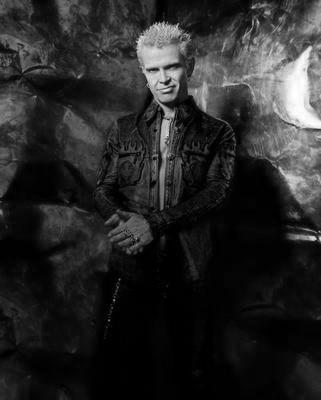 Billy Idol black and white poster