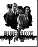 Blue Bloods Metal Poster Print 8in x 12in 12"x16" Black and White The Poster Depot
