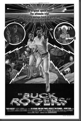 Buck Rogers Poster Black and White Poster 27"x40" The Poster Depot