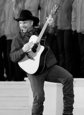 Garth Brooks Black and White Metal Poster Choose Style The Poster Depot