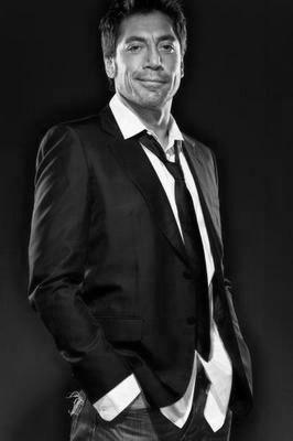 Javier Bardem black and white poster