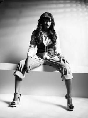 Jazmine Sullivan Metal Poster Wall Art 8in x 12in 12"x16" Black and White The Poster Depot
