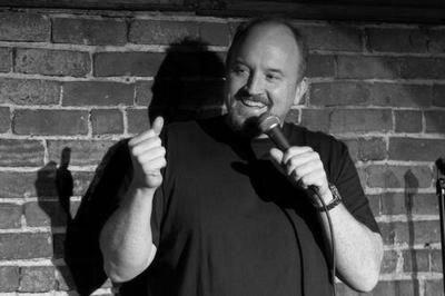 Louis Ck black and white poster