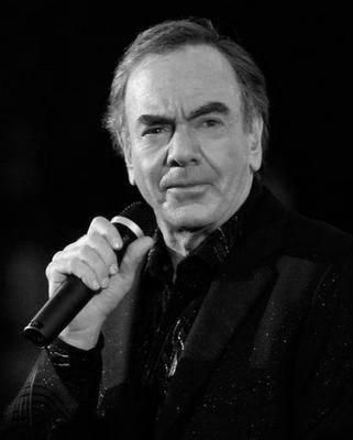 Neil Diamond black and white poster