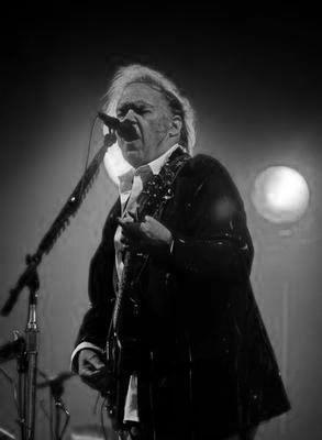 Neil Young Poster Black and White Poster 27"x40" The Poster Depot