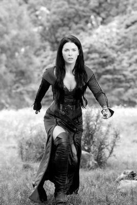 Legend Of The Seeker Metal Poster Wall Art 8in x 12in 12"x16" Black and White The Poster Depot