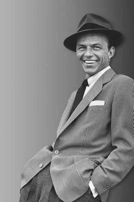Frank Sinatra Black and White Metal Poster Choose Style The Poster Depot