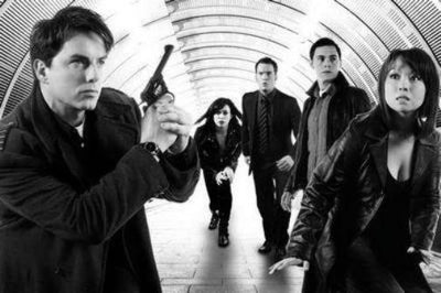 Torchwood Cast Metal Poster Print 8in x 12in 12"x16" Black and White The Poster Depot