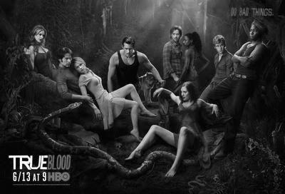 True Blood black and white poster