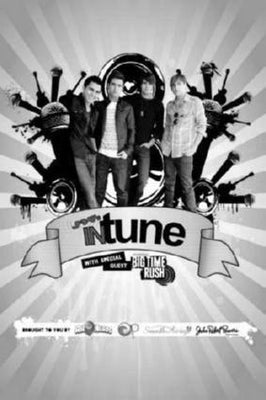 Big Time Rush black and white poster