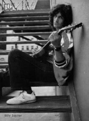 Billy Squier black and white poster