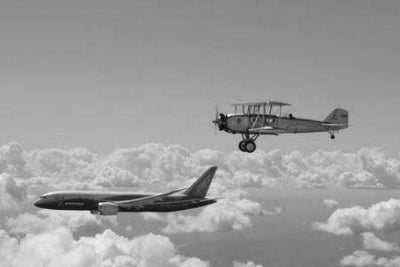 Boeing Legacy black and white poster