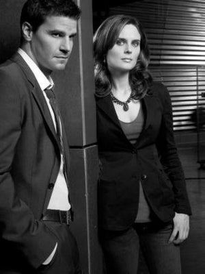 Bones black and white poster
