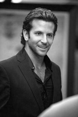 Bradley Cooper Metal Poster Print 8in x 12in 12"x16" Black and White The Poster Depot