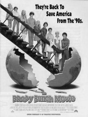 Brady Bunch Poster Black and White Poster On Sale United States