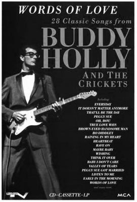 Buddy Holly Poster Black and White Poster 24x36 The Poster Depot