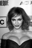 Christina Hendricks Metal Poster Print 8in x 12in 12"x16" Black and White The Poster Depot