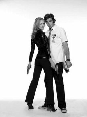Chuck black and white poster