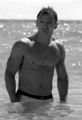 Daniel Craig Poster Black and White Poster 27"x40" The Poster Depot