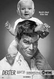 Michael C Hall Metal Poster Print 8in x 12in 12"x16" Black and White The Poster Depot