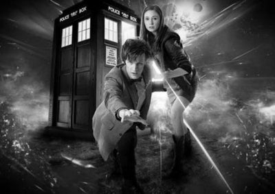 DR. WHO poster Black and White poster for sale cheap United States USA