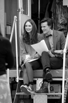 Matt Smith Karen Gillan Dr. Who poster Black and White poster for sale cheap United States USA