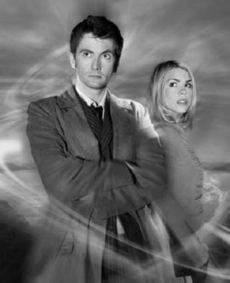DR. WHO black and white poster