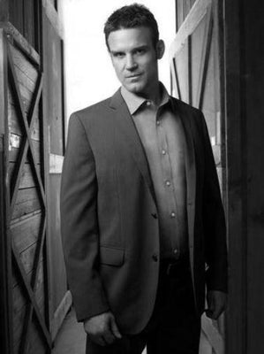 Eddie Mcclintock Metal Poster Wall Art 8in x 12in 12"x16" Black and White The Poster Depot