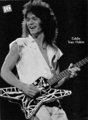 Eddie Van Halen Poster Black and White Poster On Sale United States