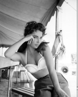 Elizabeth Taylor Poster Black and White Poster 24x36 The Poster Depot