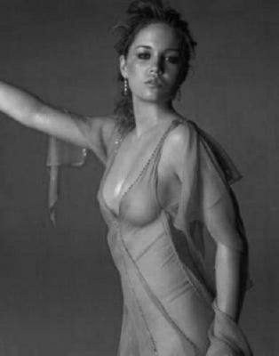Erika Christensen black and white poster