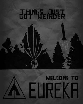 Eureka poster tin Metal Print Wall Art