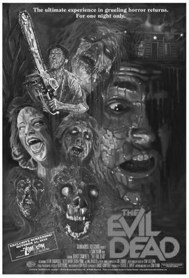 Evil Dead Poster Black and White Poster 16x24 The Poster Depot
