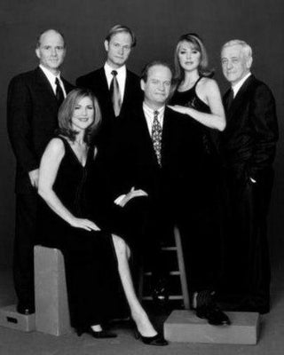 Frasier Cast black and white poster