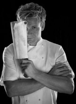 Gordon Ramsay Poster Black and White Mini Poster 11"x17"