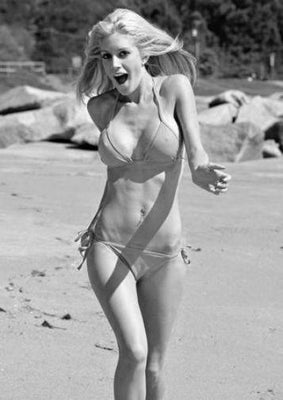 Heidi Montag Metal Poster Print 8in x 12in 12"x16" Black and White The Poster Depot