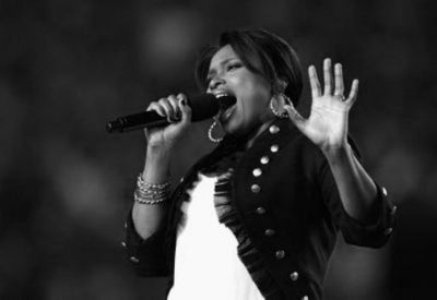 Jennifer Hudson Poster Black and White Mini Poster 11"x17"