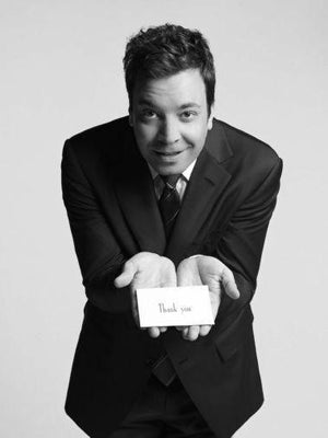 Jimmy Fallon Poster Black and White Poster 27"x40" The Poster Depot
