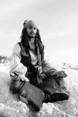 Johnny Depp poster tin Metal Print Wall Art