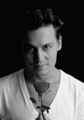 Johnny Depp Poster Black and White Mini Poster 11"x17"