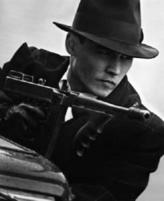 Johnny Depp Poster Black and White Mini Poster 11"x17"