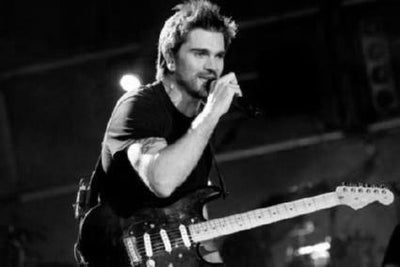 Juanes black and white poster