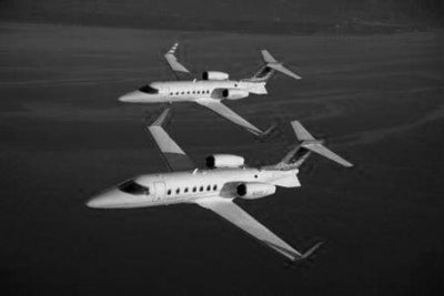 Lear Jet poster tin Metal Print Wall Art