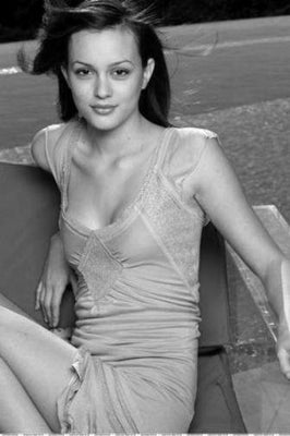 Leighton Meester Poster Black and White Poster 16x24 The Poster Depot