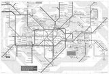 LonDontube Underground Map poster tin Metal Print Wall Art
